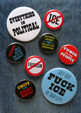 FUCK ICE Get Out Of Our City <br> 2.25" Pinback Button