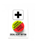 FREE SPEECH, FREE GAZA <br> Pinback Button