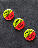 FREE SPEECH, FREE GAZA <br> Pinback Button